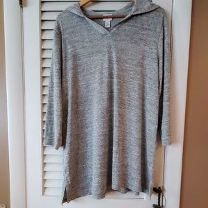 Chicos Weekends Grey Sweatshiry